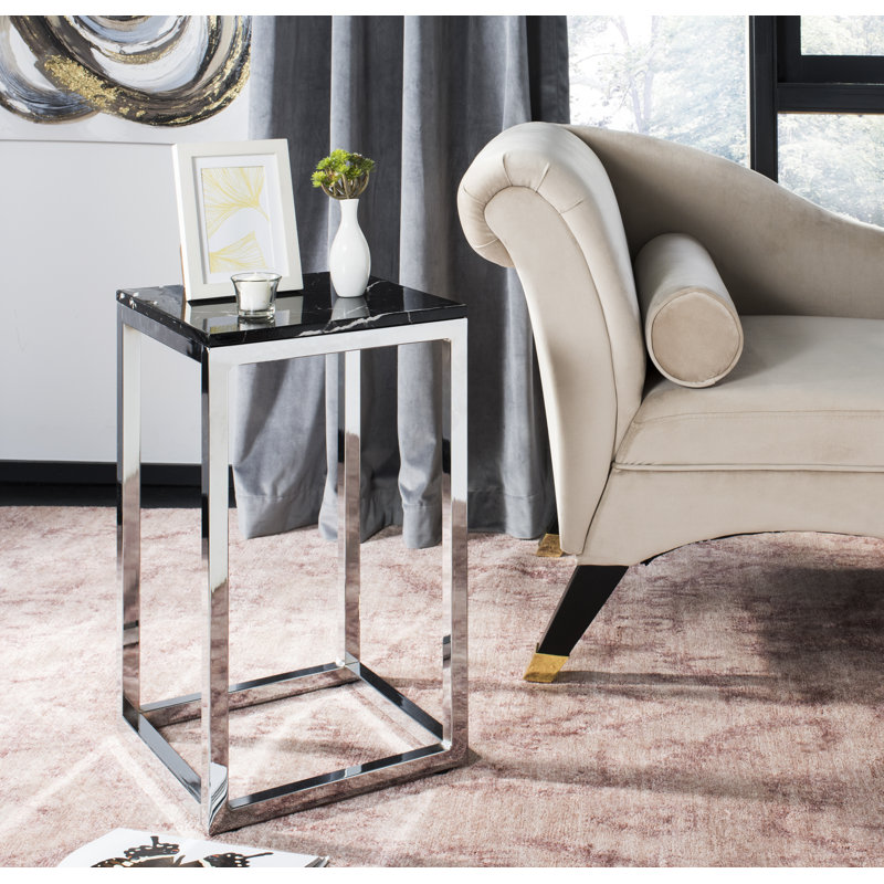 Table de bout cadre Winnie, Chrome