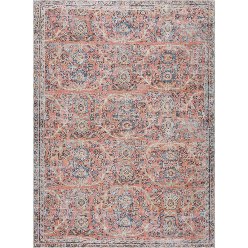 Oriental Indoor Rug, Rectangle 6'7" x 9'