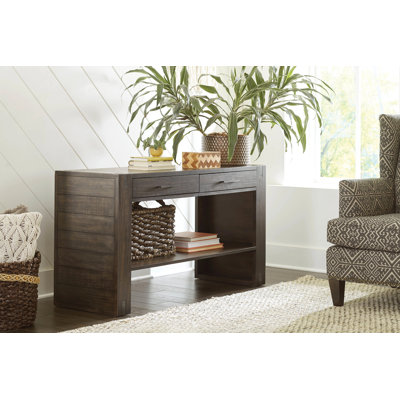 Console de 52 po en bois massif