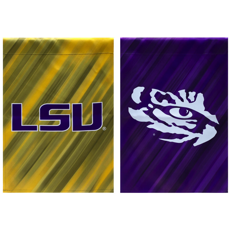 Drapeau de jardin à 2 côtés NCAA, H 18 po x l 12,5 po, État du Kansas