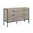 Wood Dresser With 6 Drawers, Wooden Storage Closet For Bedroom, Solid Clothes Cabinet With Sturdy Steel Frame, 48.58"W×15.75"D×31.22"H, 48 Inch, Rustic