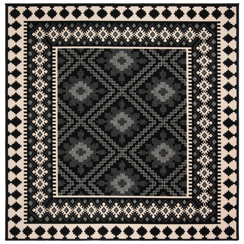 Tillis Southwestern Indoor/Outdoor Area Rug, Square 8'