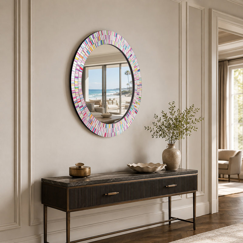 Miroir mural Tallarook Rainbow, H 24 po x l 24 po