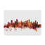 « vancouver canada horizon red », impression sur toile tendue-492555253
