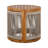 Solvara Outdoor 3-Piece Acacia Conversation Set With Rope-Wrapped Chairs And Slatted Side Table-115192361