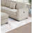 Sectional sofa with footstool