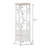 72.5'' H 2 - Drawer Media Shelves in White and Brown