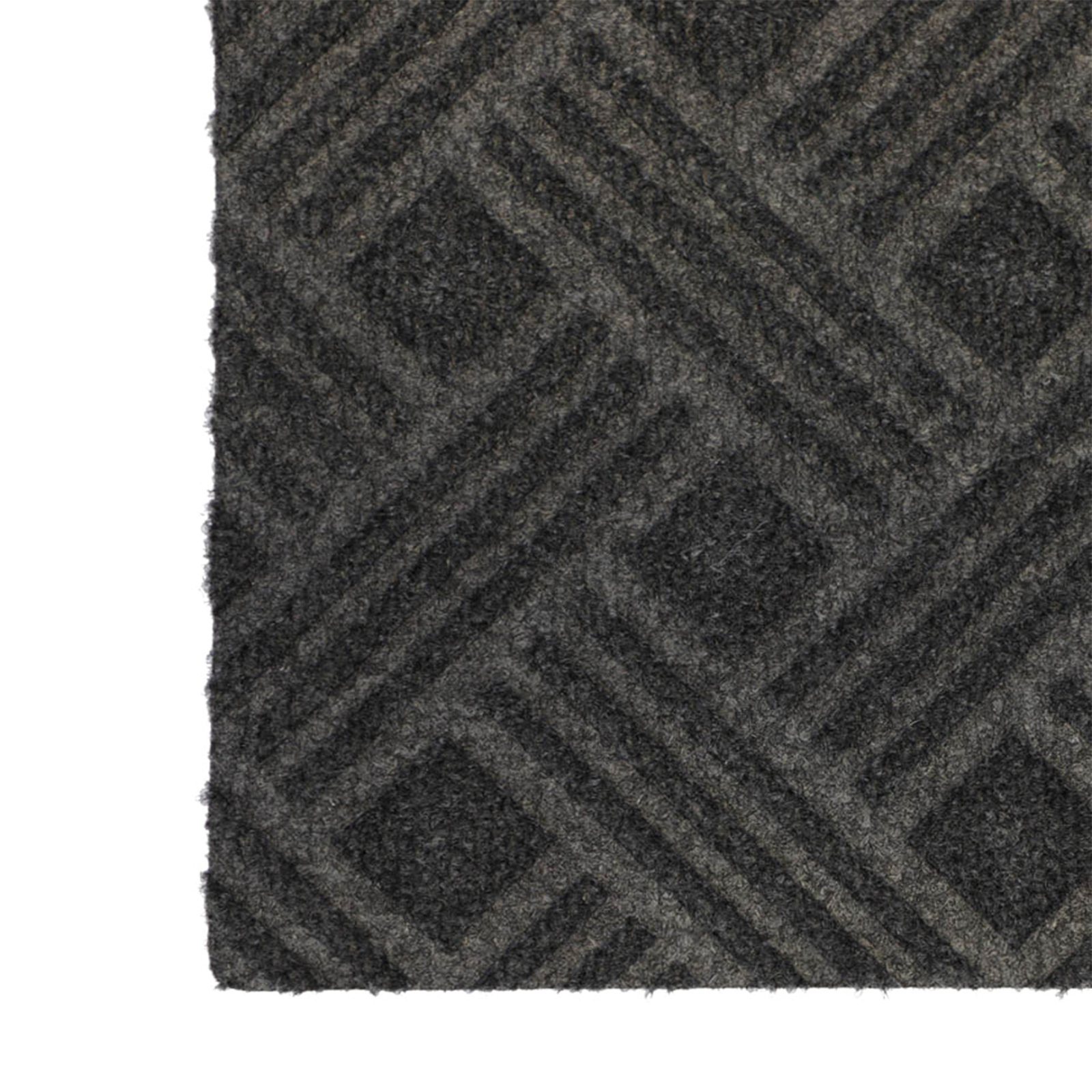 WaterHog Luxe Thatch Non-Slip Doormat, Graphite, 21.5" W x 70" L