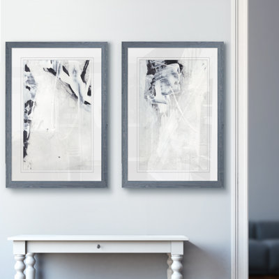 «Fire and Ice I» par Vincent Van Gogh, ensemble de 2 reproductions d'art encadrées