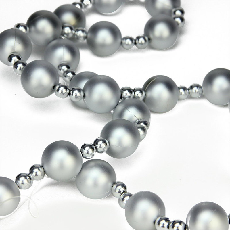 Guirlande 9 ', Argent luisant