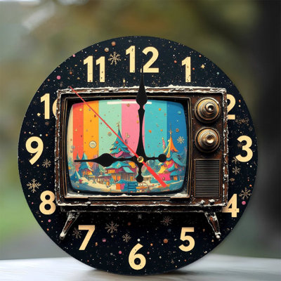 Horloge télé rétro