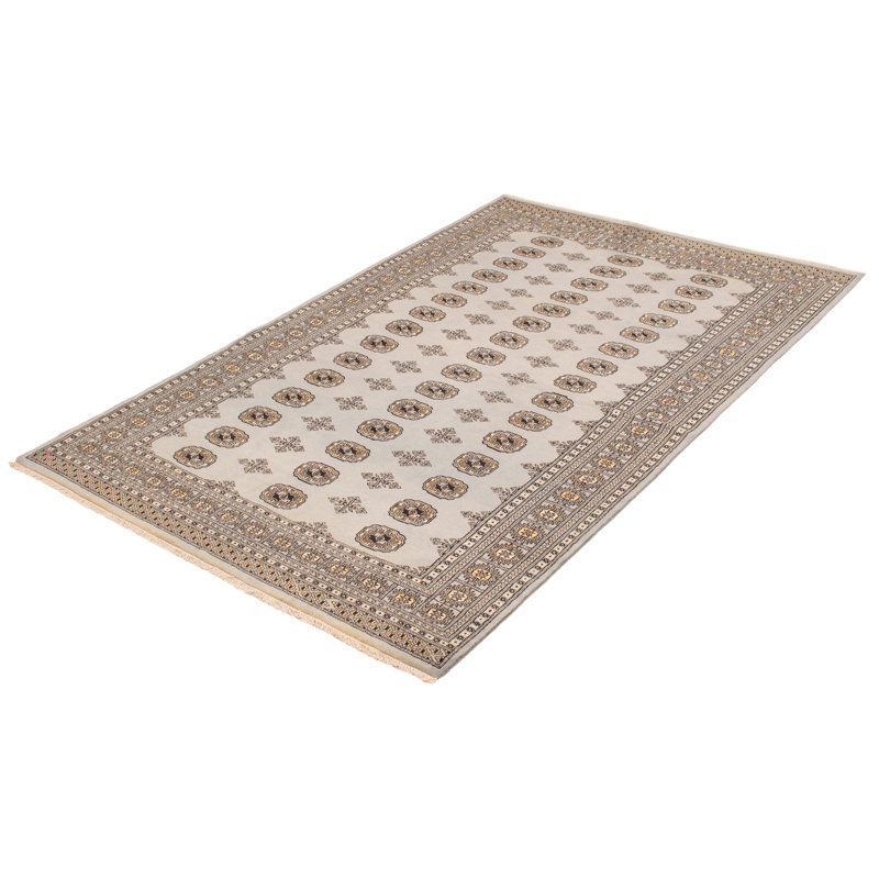 Tapis gris 6 pi 1 po x 9 pi 8 po Finha Peshawar Bokhara