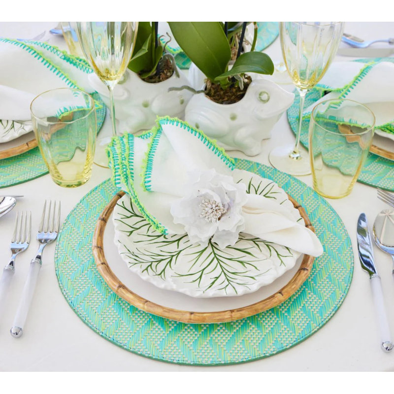 Gardenia Napkin Ring, White