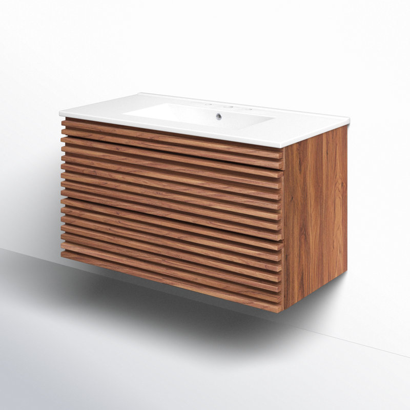 Render 36" Wall-Mount Bathroom Vanity
