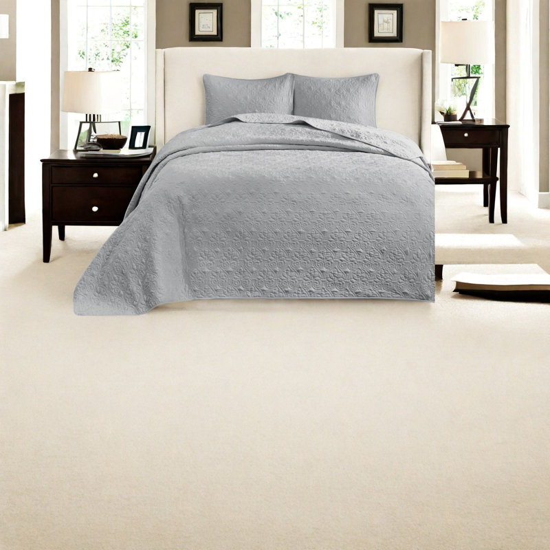 Comfortable Cotton Reversible Bedding Sets, Grey Queen For Home