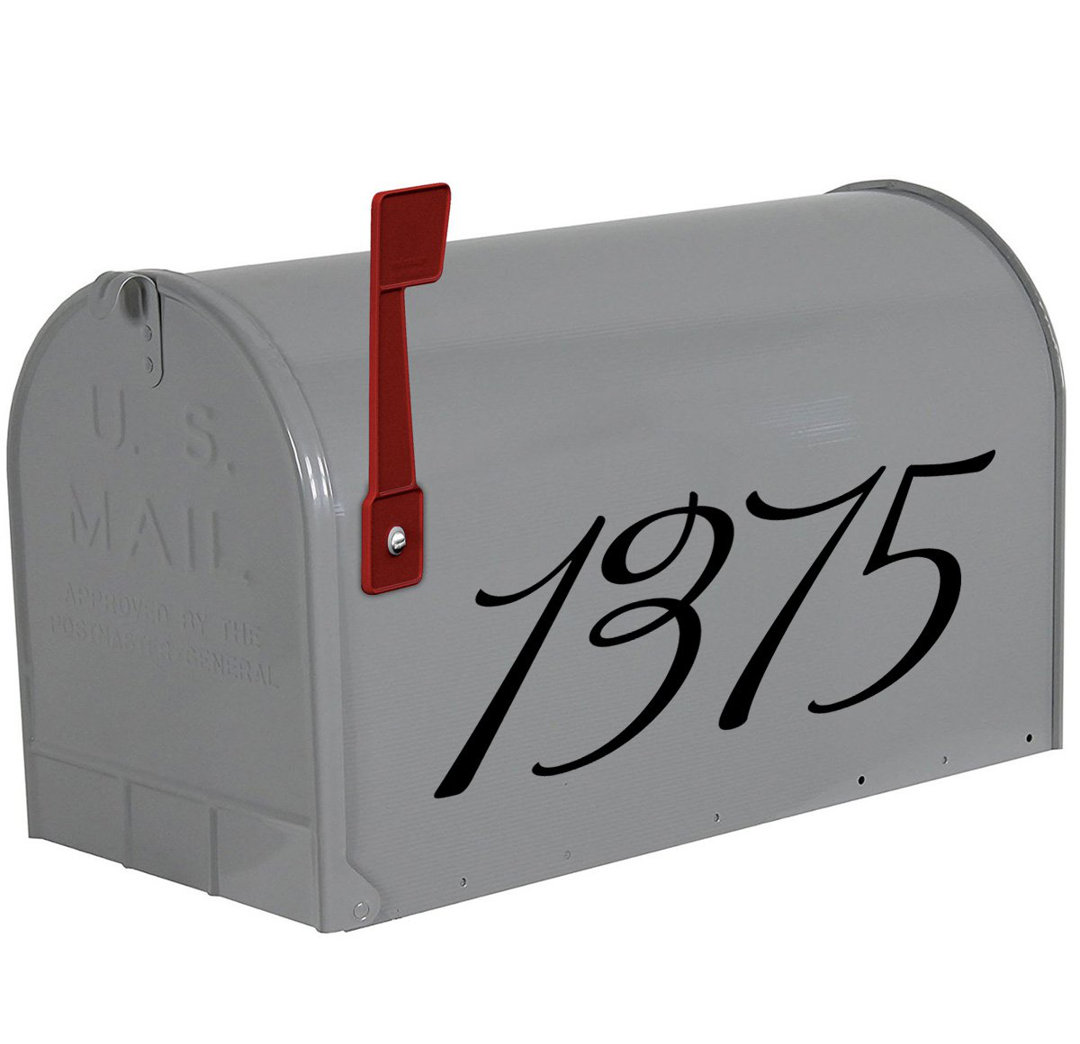 4'' H Vinyl Self-Adhesive House Letters And Numbers VWAQ 