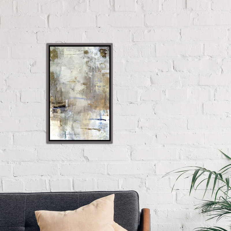 «Asking for White» par Julian Spencer - reproduction d'art, Toile encadrée de bois rustique foncé