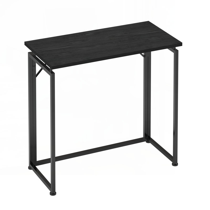 Bureau pliable de 31,5 po de large Techni Mobile pour petits espaces, aucun assemblage requis, noir