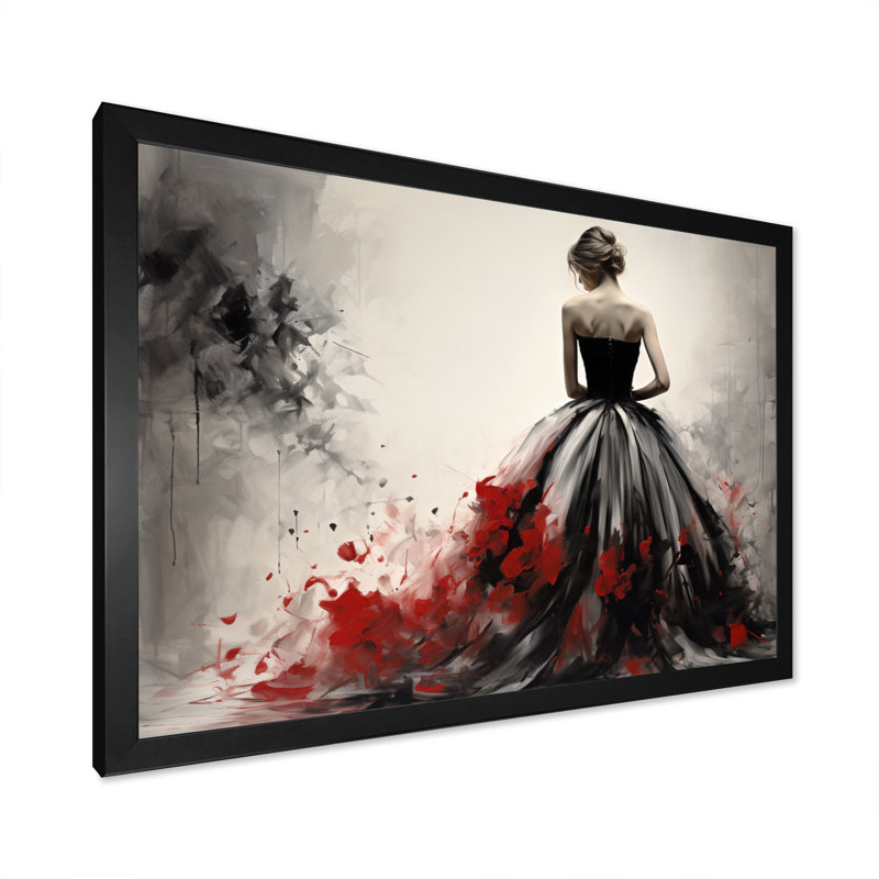 Fashion Fashion - Élégance dévoilée - imprimé, Cadre simple noir, H 16 po x l 32 po x P 1 po