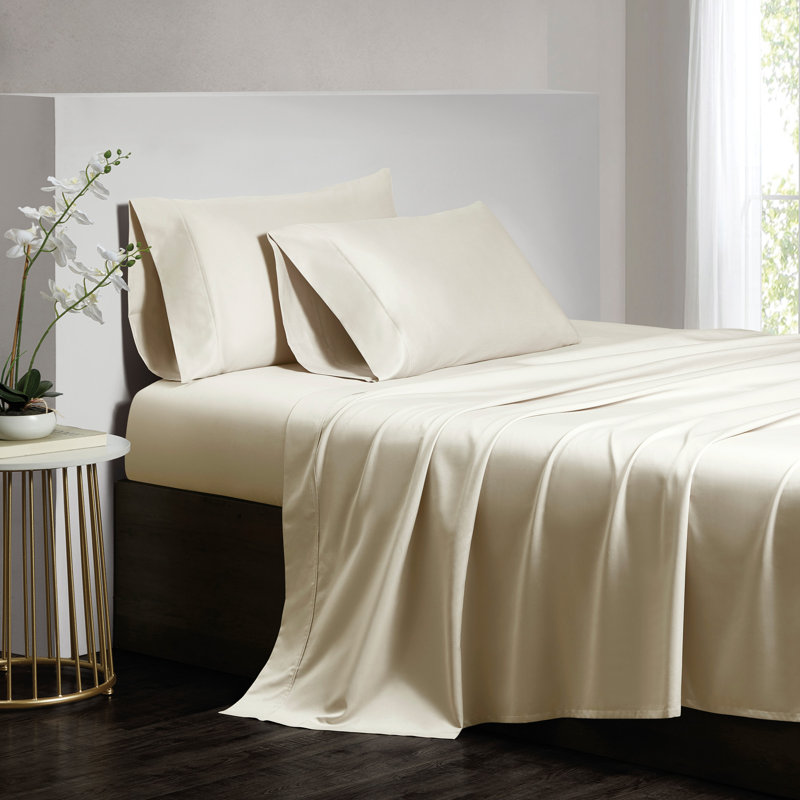 Lux Pillow Case, King Pillow Case, Ivory