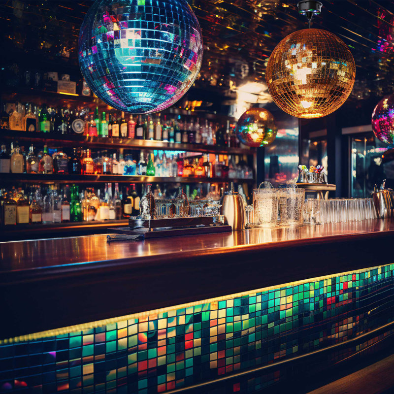 Croxton Mirror Disco Ball LED Net Lights