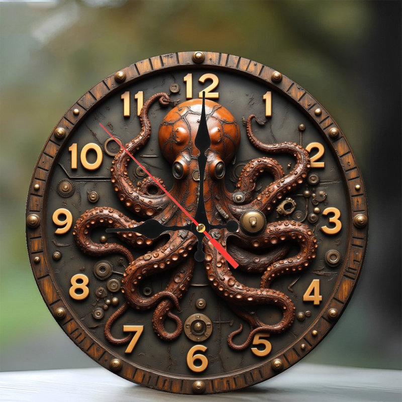 Horloge florale élégante