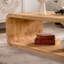 Table basse moderne en bois clair incurvé moderne avec cadre ouvert et rangement ouvert pour les salons contemporains-1508413364