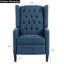 Fauteuil inclinable manuel bleu en polyester - Confort ultime avec trois positions réglables-65510537