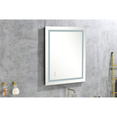 40"X36" Led Mirror For Bathroom Vanity With Fog Feature: Dimmable, 3 Colors, Memory A Functional Area 40"X36": Feature, Colours, Interior