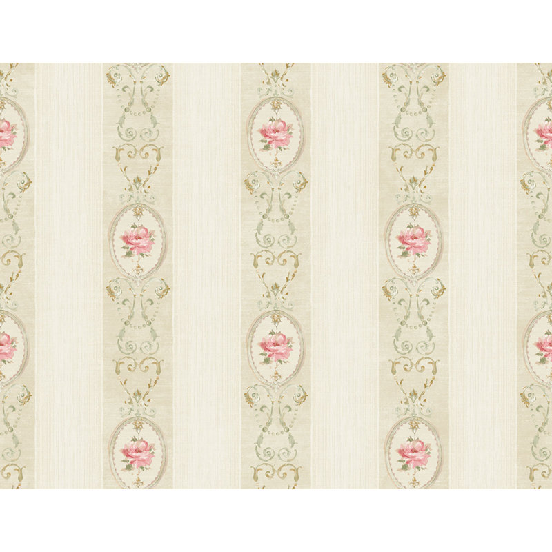 Striped Double Roll, Beige