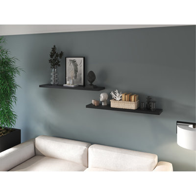 Tablette flottante Lyle, salon, noir