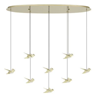 Tama 46-inch 8-light 3CCT LED Pendant Light