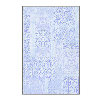 Antibacterial Hall Carpet, 3D Digital Printed, 3.3 x 4.9 ft | 100% Polyester, 0.3 in Pile Height, Non-Slip Underside, Machine Washable, Durable & Easy Care | Perfect for Living Room, Entryway & Home Décor