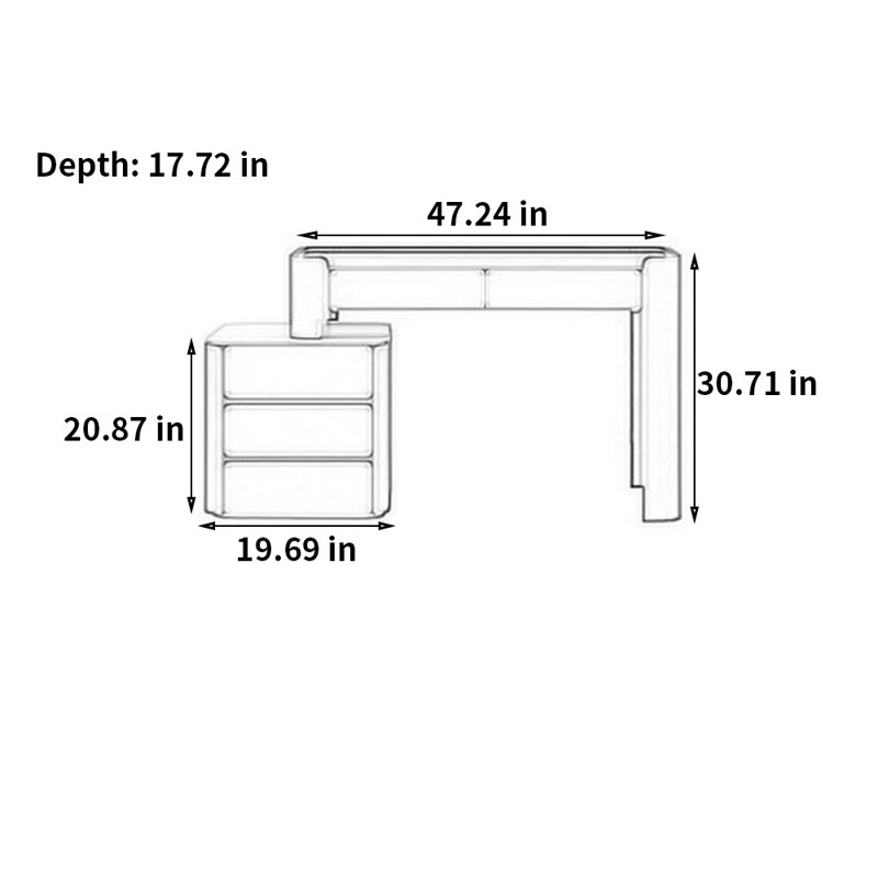 Meuble-lavabo télescopique simple