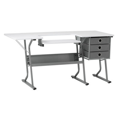Cordey 153cm x 60cm Sewing Table with Sewing Machine Platform