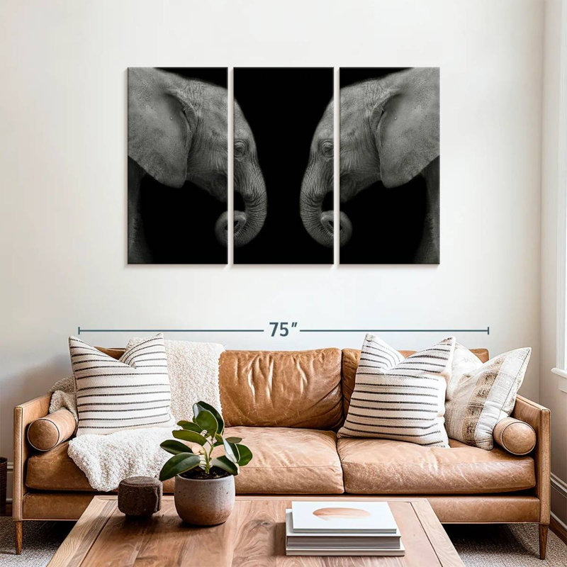 Elephant Sanctuary, 36" H x 57" W