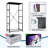 4 Drawer Dresser for Bedroom, Narrow Chest of Drawers, Wooden Top and Study Iron Frame 18"x37.5"-(WxH)