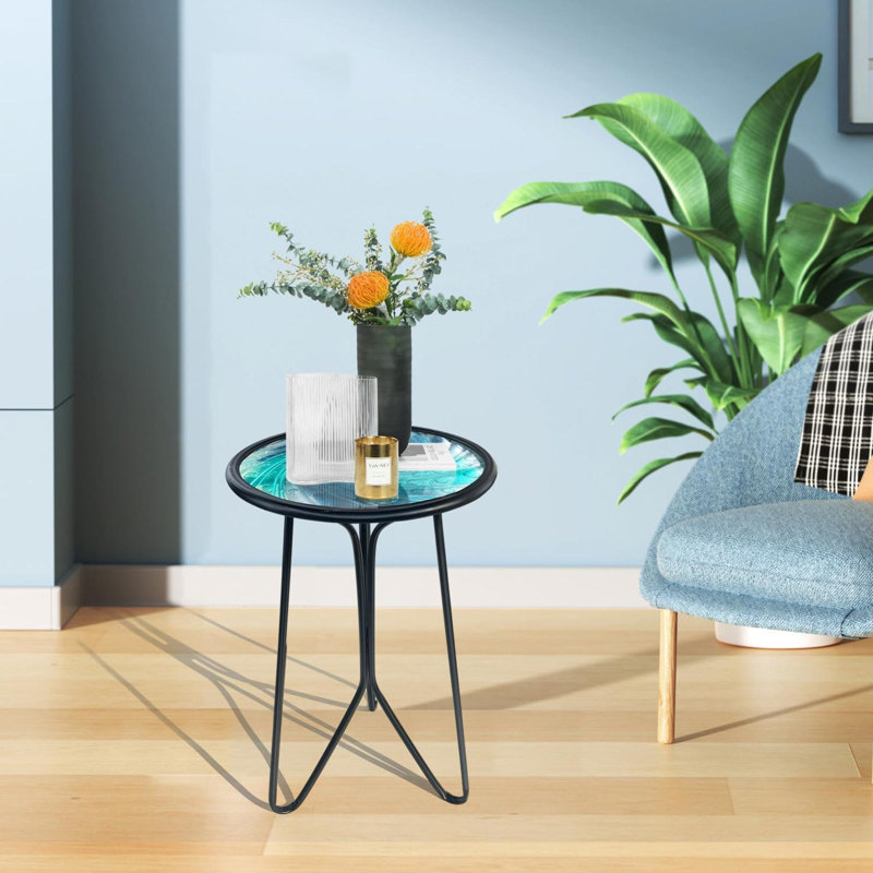 Table d'appoint en métal pour table d'appoint