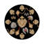 Sous-verres ronds en cuir vegan-119015080