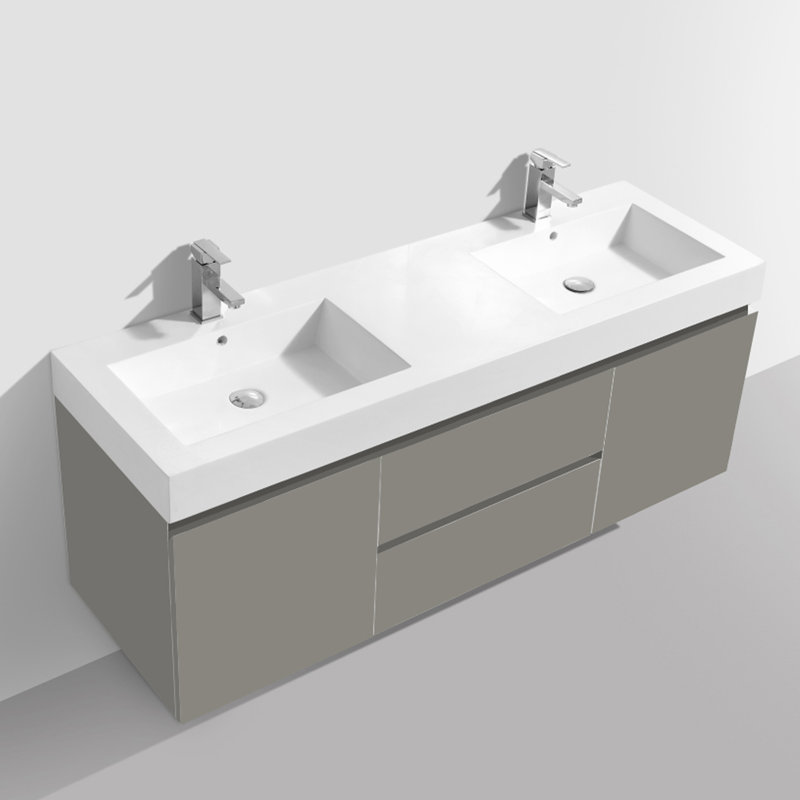 Ensemble de meuble-lavabo double 59 po Janne