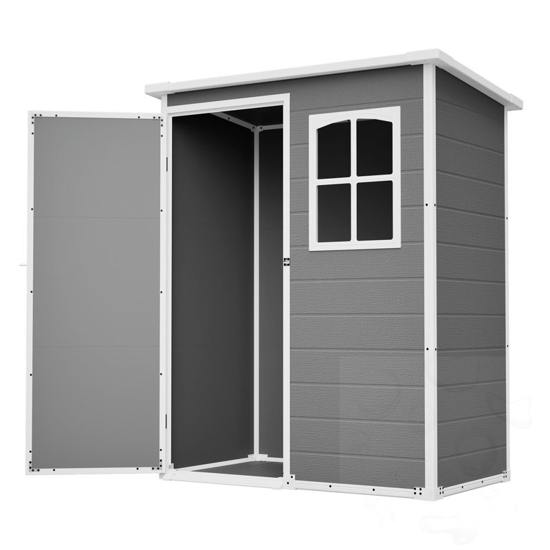 Waterproof Storage Shed With Floor And Lockable Design And Window