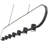 Saros Matte Black 7 Light Linear Chandelier
