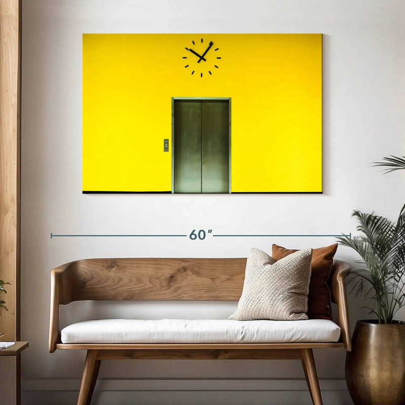 Yellow Elevator, 32" H x 48" W