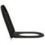 Grey Plastic Standard Adjustable Armrests Toilet Seat Oval-369684996