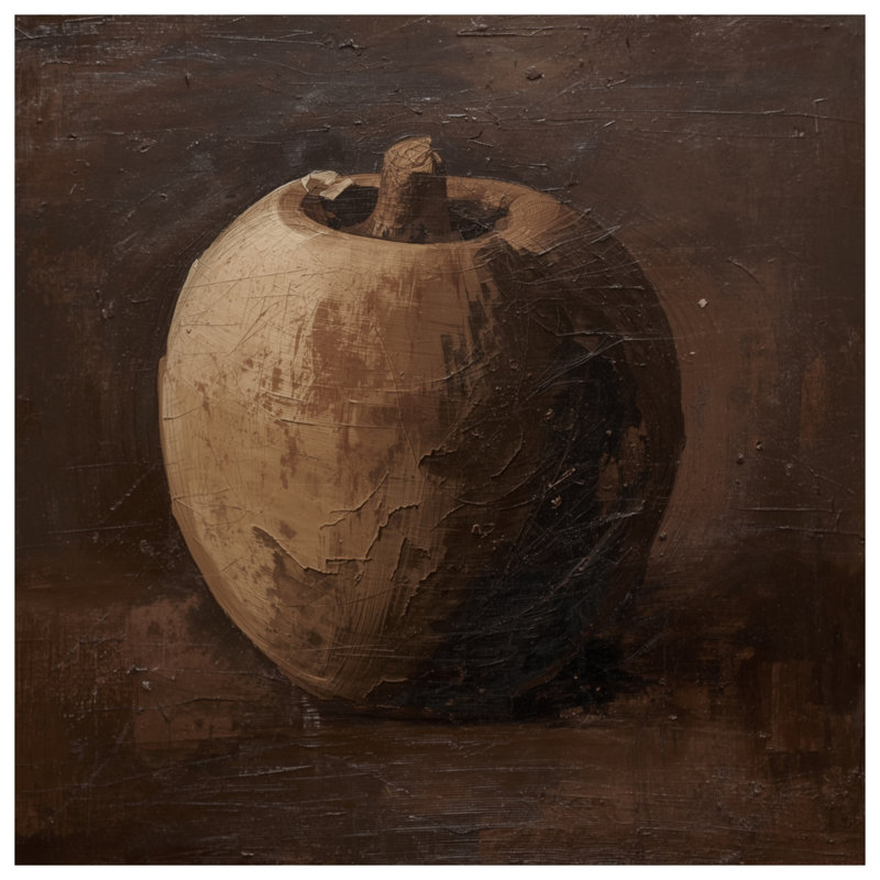 Textured Brown Apple Comforter, Queen