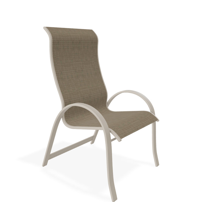 Aruba 1 Outdoor Dining Armchair, Textured Snow, Newport