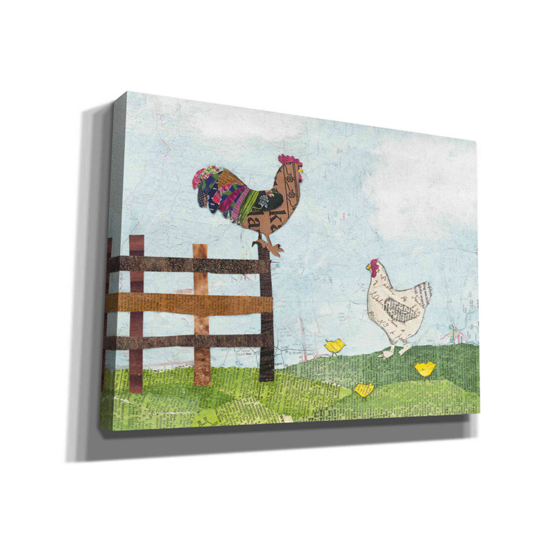«On the Farm I» par Courtney Prahl - impression sur toile tendue, H 40 po x l 54 po x P 1,5 po