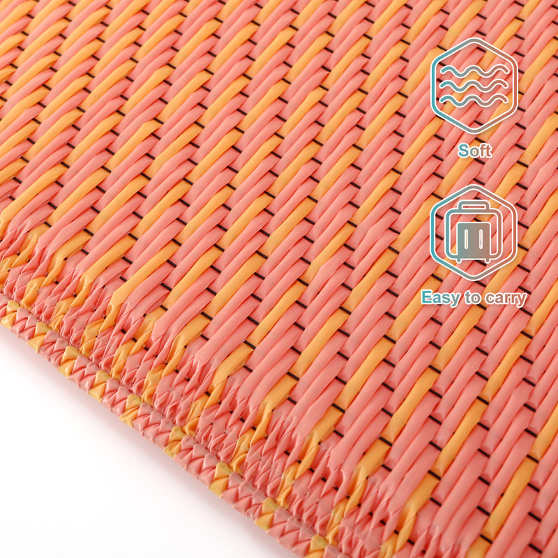 Tapis d'extérieur imperméable et réversible tant pour le patio que pour le camping, Rectangle 6 pi x 9 pi