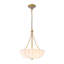Lustre en verre plissé 3 lumières Classic Glam