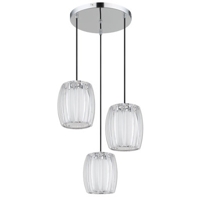 Alixandria 3 - Light Chrome Geometric Pendant